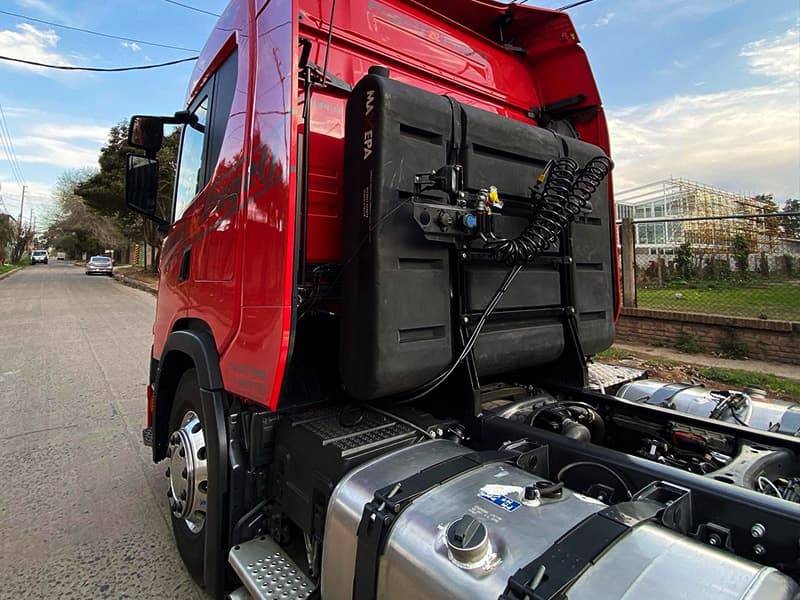 Colocación de mochilas y tanques