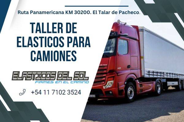 Taller de elásticos para camiones en zona Norte 
